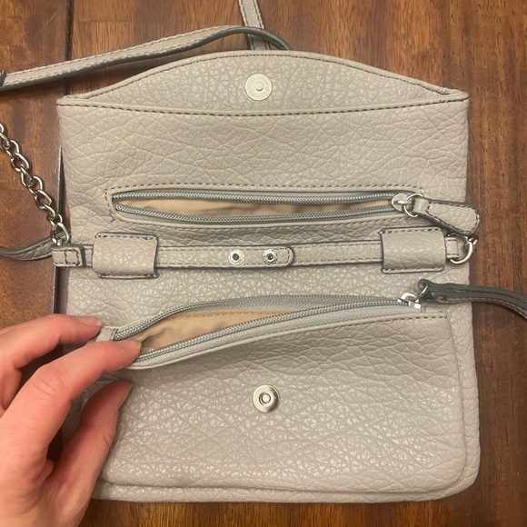 Nine West small silver gold over purse. EUC - Picture 3 of 10